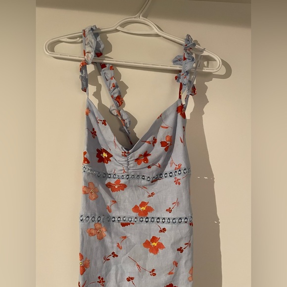 Zara printed linen midi dress. Small. - Picture 8 of 8